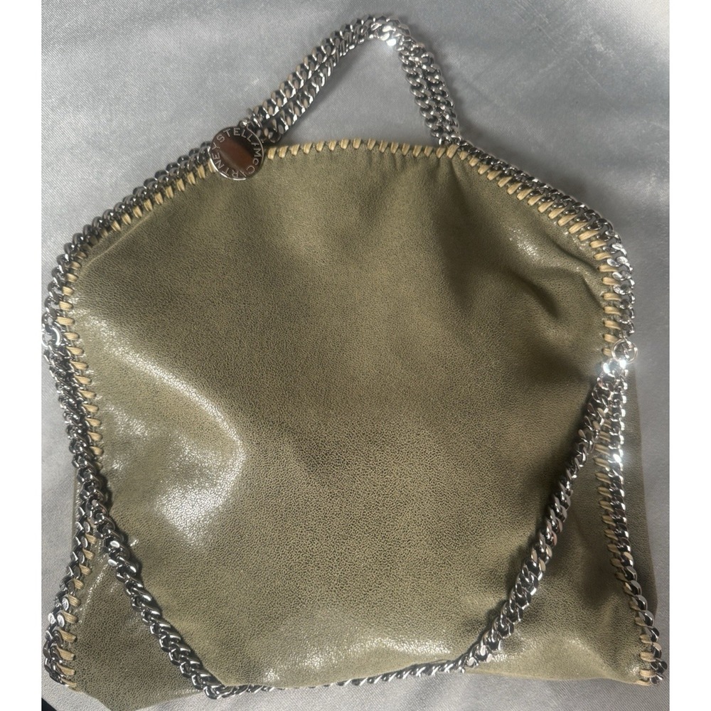 Stella McCartney Falabella Fold Over Tote Olive Shaggy Deer Chain Bag FW12